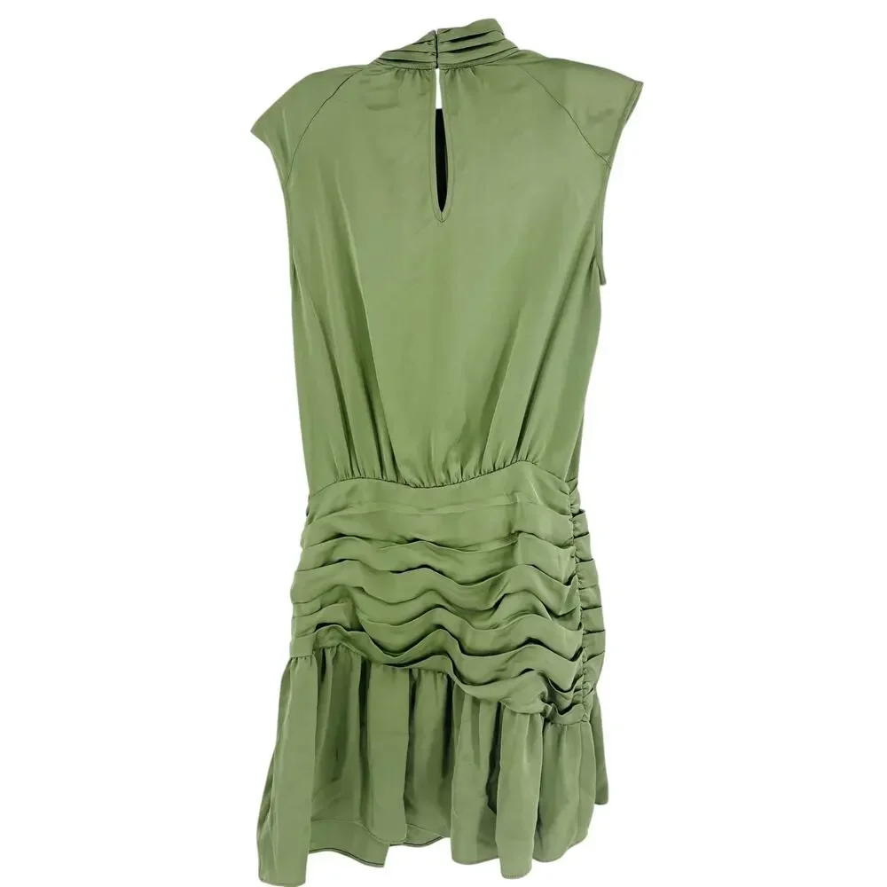 RAMY BROOK Dress NEW Size 2 Ally Mini Dress Olive Green $425 - Picture 4 of 4